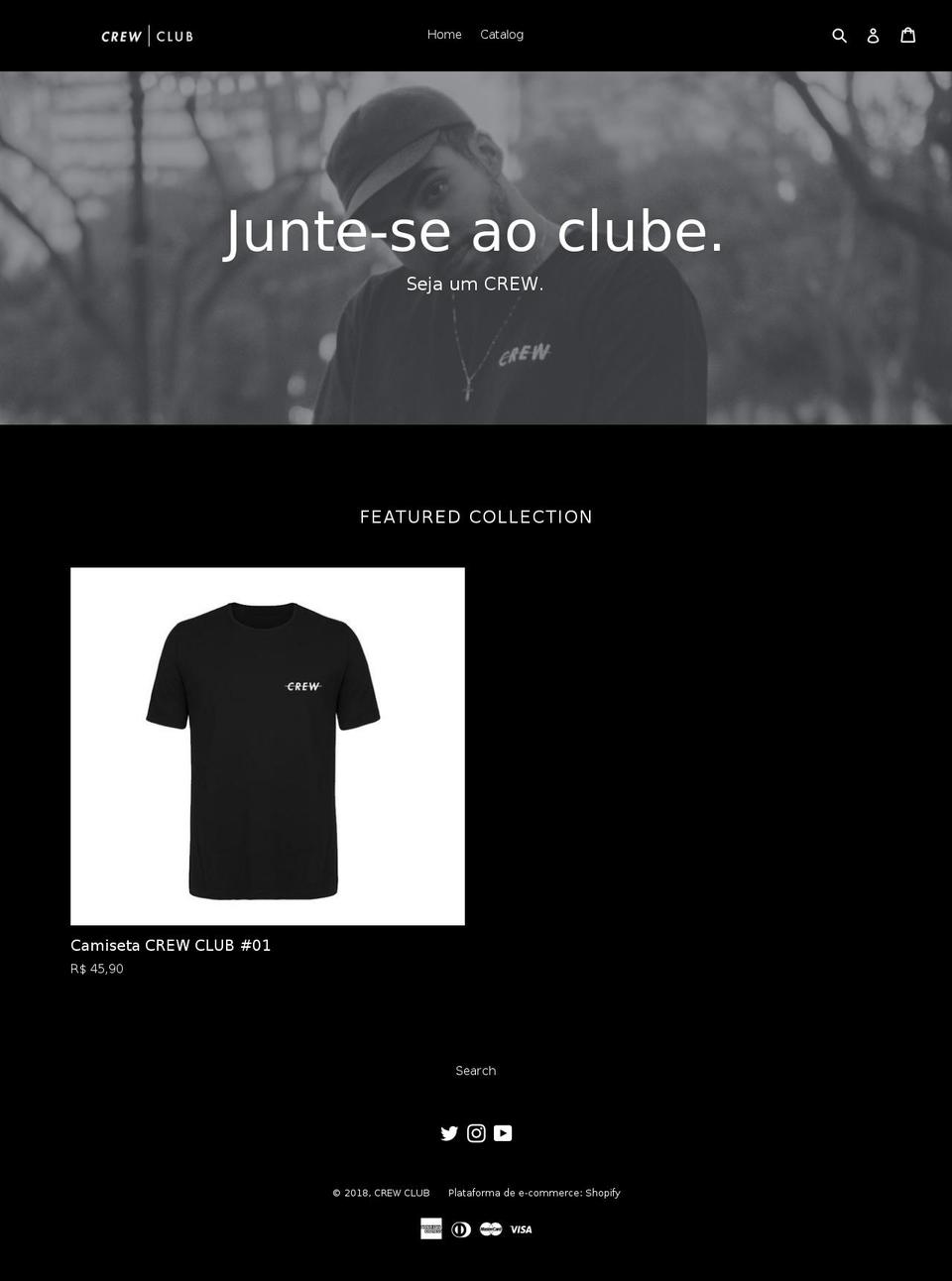 crewclub.co shopify website screenshot