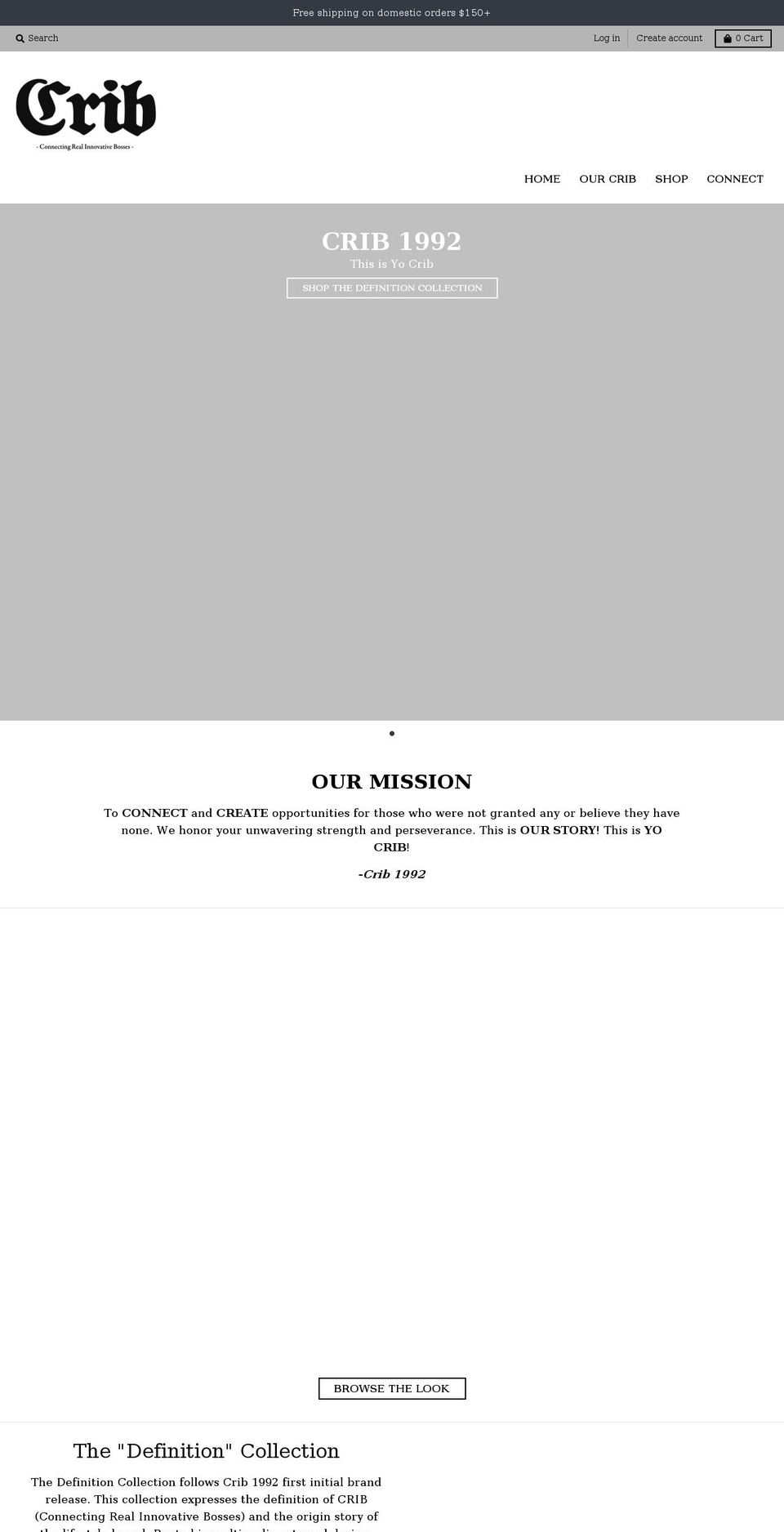 crib1992.com shopify website screenshot