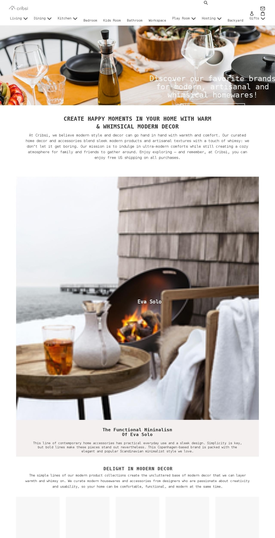 cribsi.com shopify website screenshot