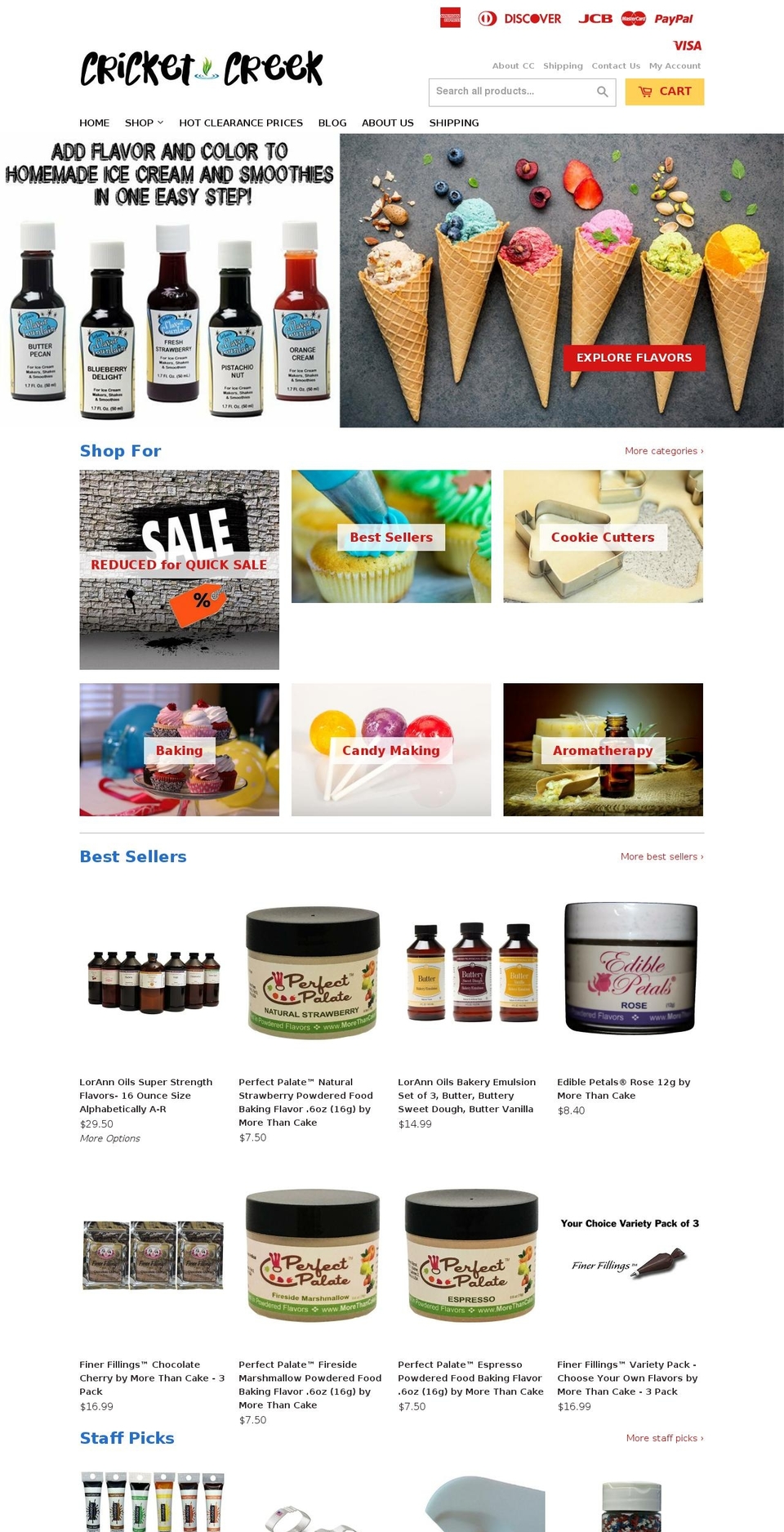 dsl-theme-5-0 Shopify theme site example cricketcreekenterprises.com