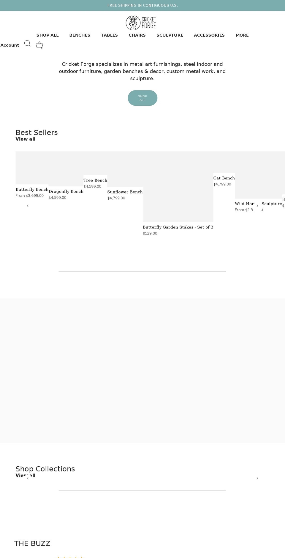 cricketforge.com shopify website screenshot