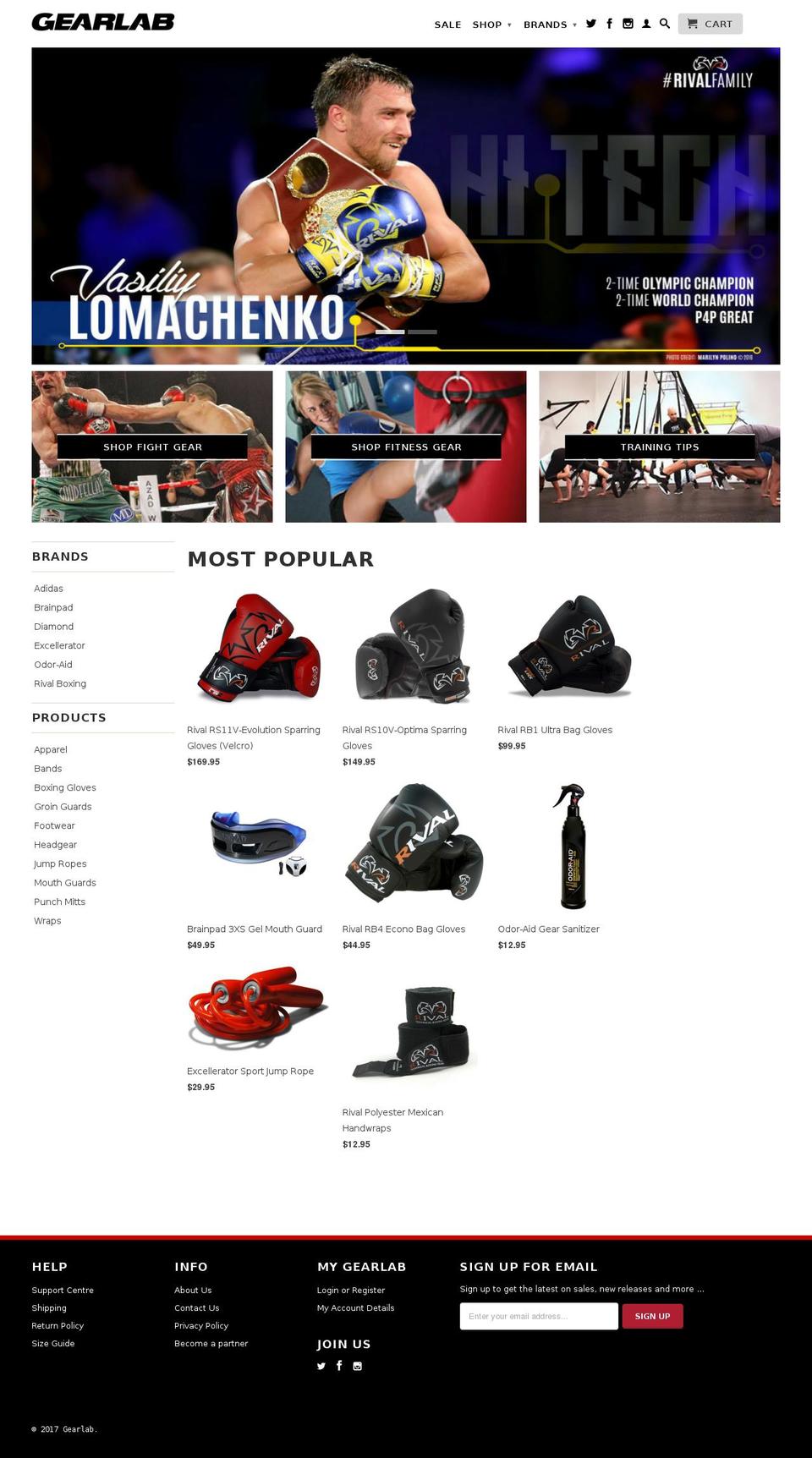 cricketgear.co.nz shopify website screenshot