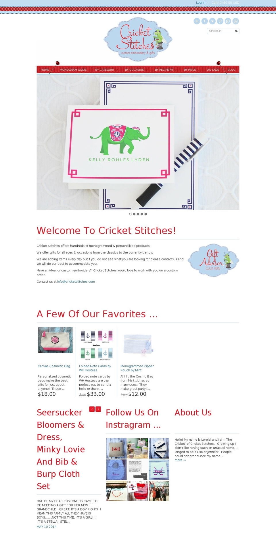 cricketstitches.com shopify website screenshot