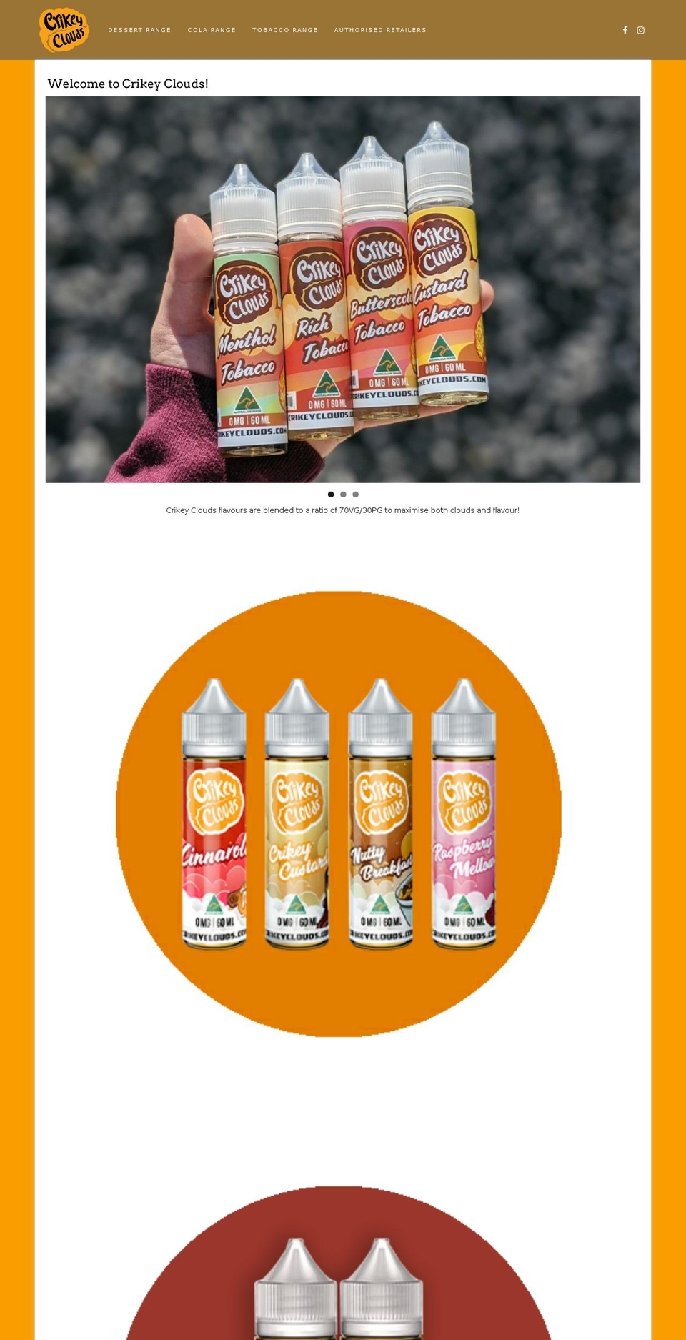 crikeyclouds.com.au shopify website screenshot