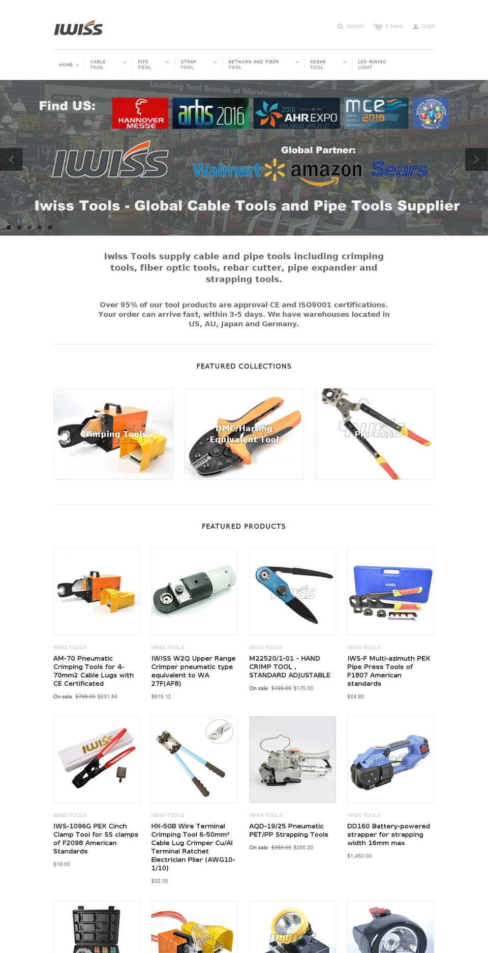 crimpingtools.com shopify website screenshot