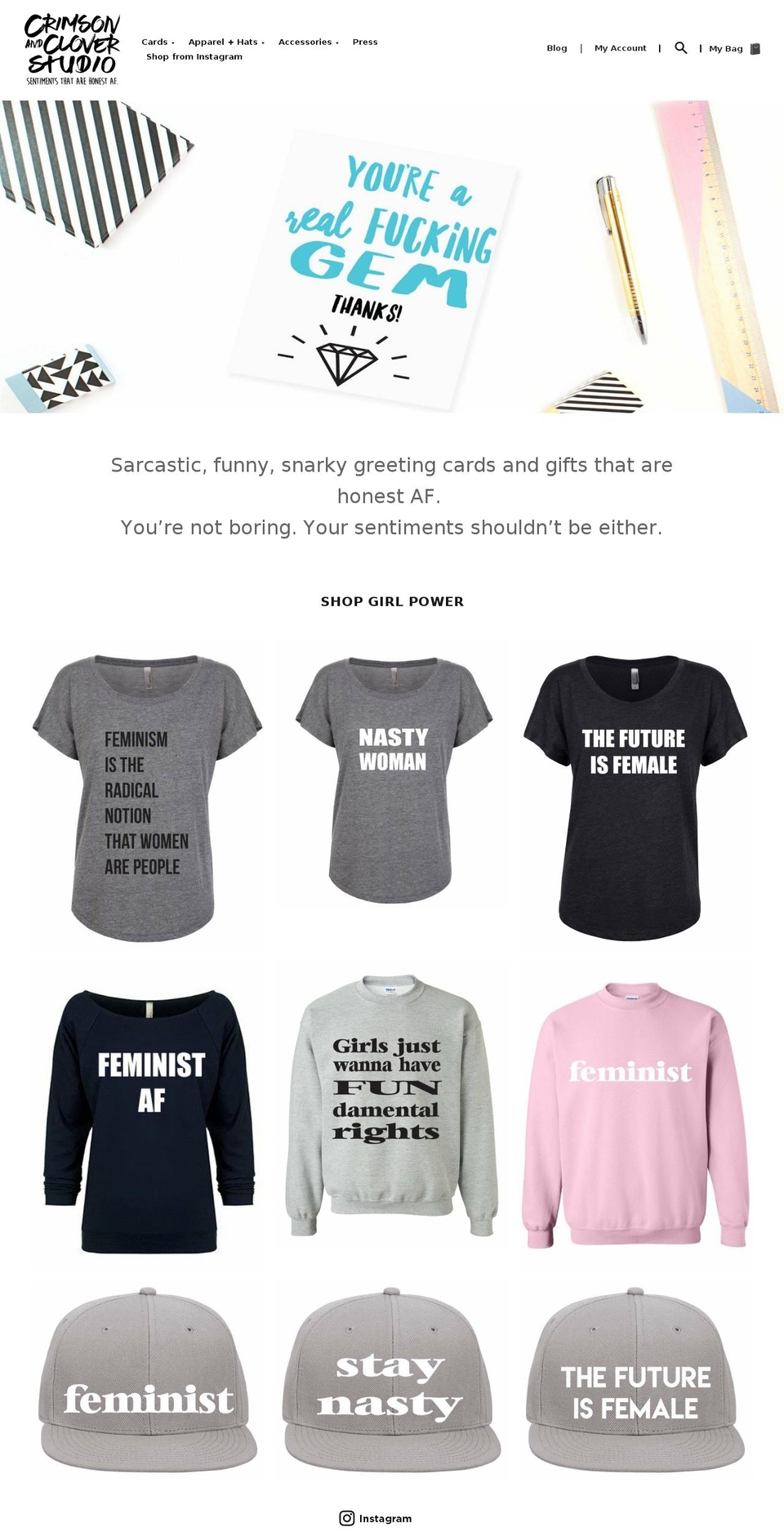 crimsonandcloverstudio.com shopify website screenshot