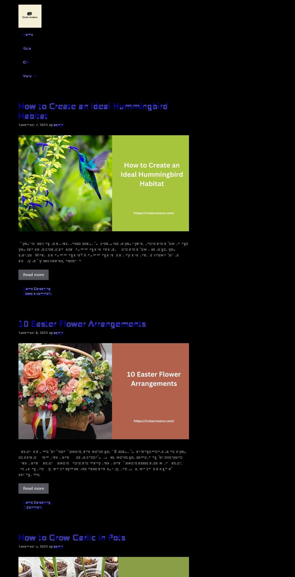 crisscrossco.com — Shopify storefront screenshot