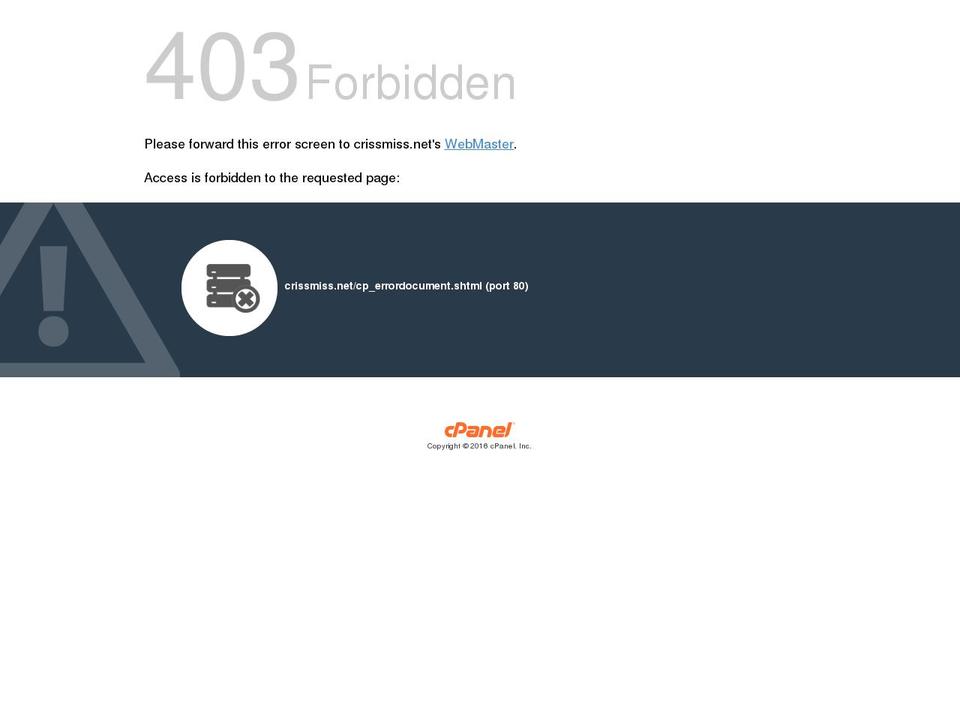 crissmiss.net shopify website screenshot