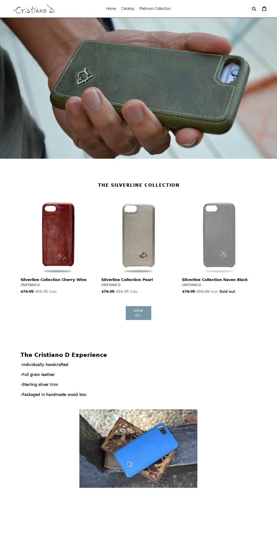 cristianod.com — Shopify storefront screenshot