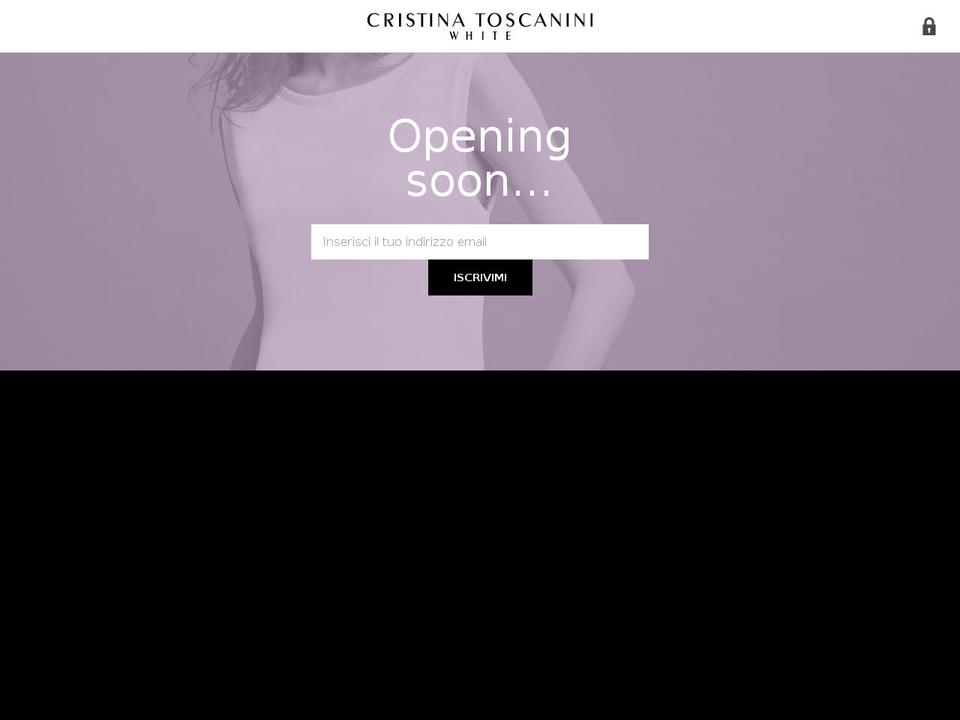 cristinatoscanini.it shopify website screenshot