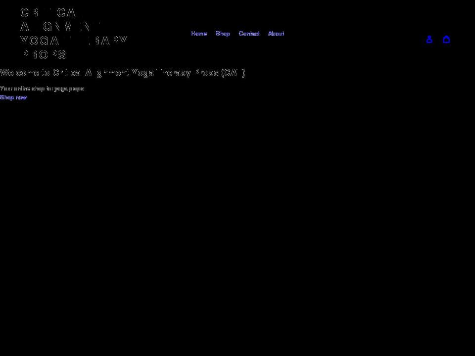 criticalalignmenttherapyprops.com shopify website screenshot