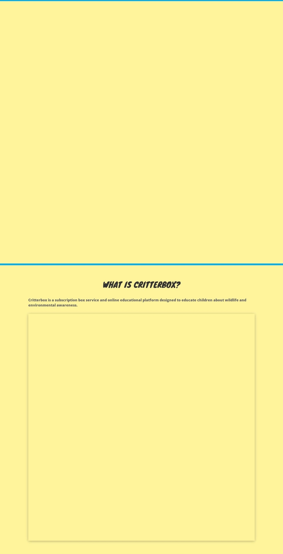 critterbox.net shopify website screenshot