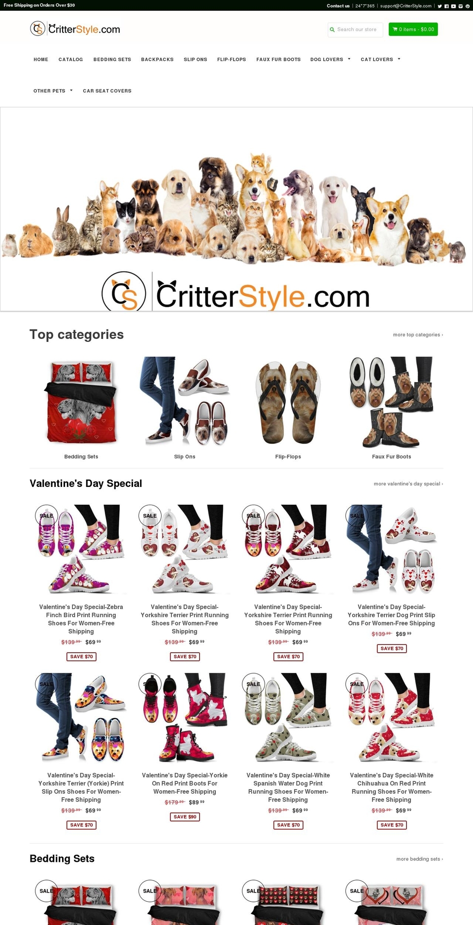 breedbiztheme Shopify theme site example critterstyle.com