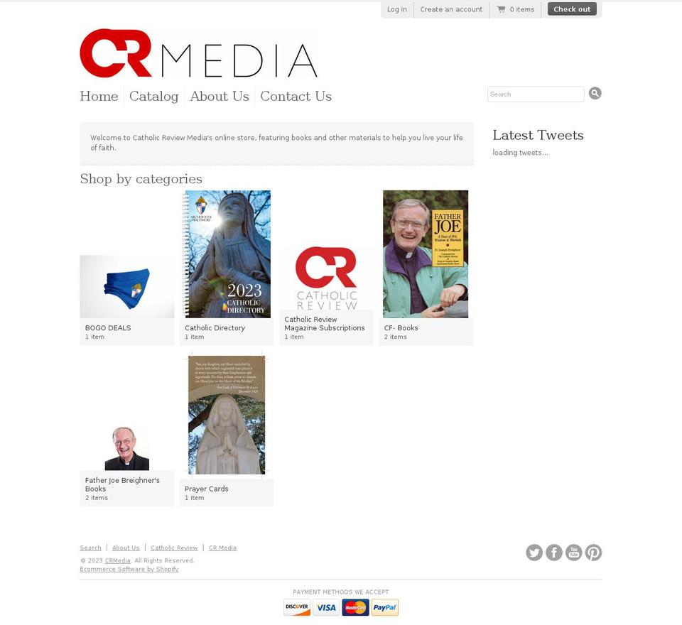 crmedia.myshopify.com shopify website screenshot