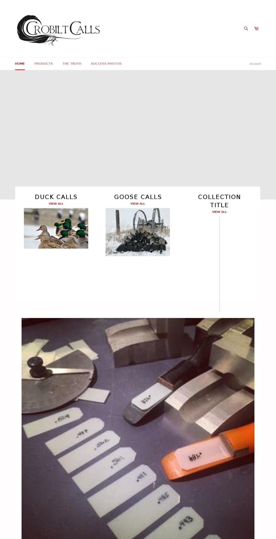 crobiltcalls.com shopify website screenshot