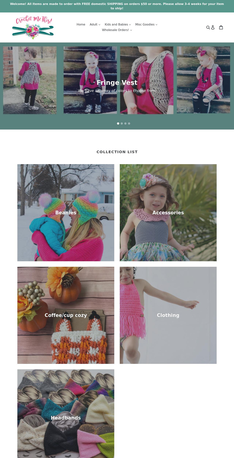 crochetmethis.com shopify website screenshot