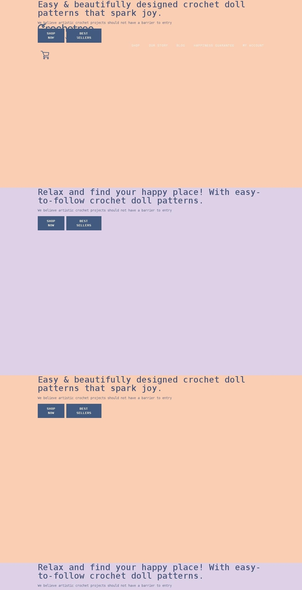 crochetree.com shopify website screenshot