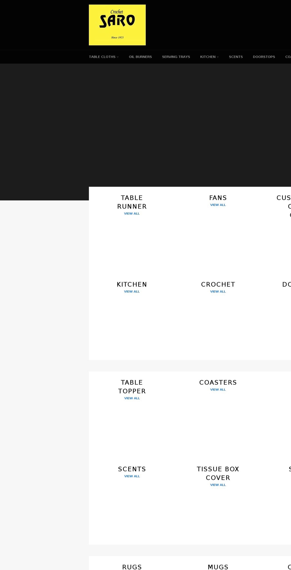 crochetsaro.com — Shopify storefront screenshot