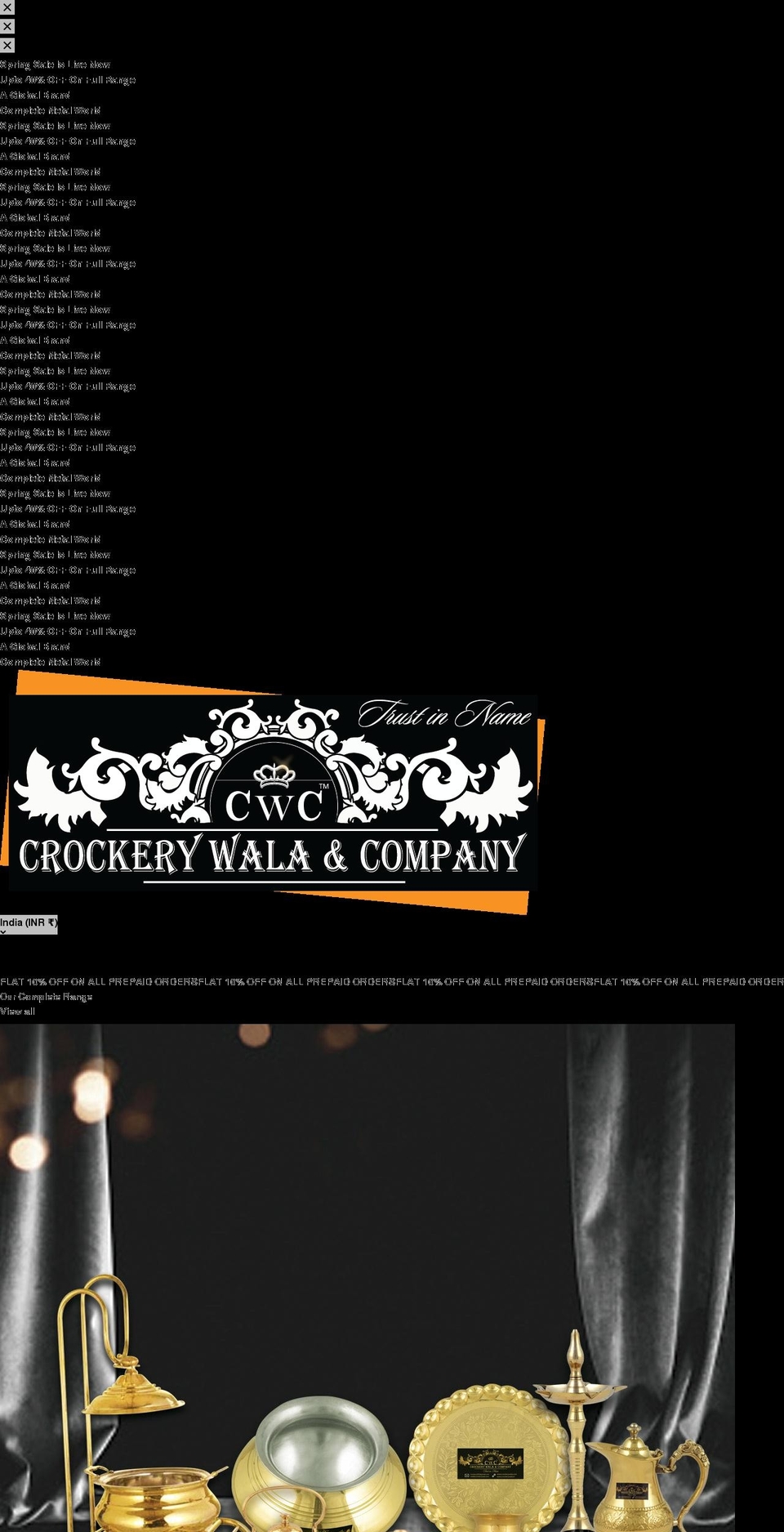 crockerywala.com shopify website screenshot