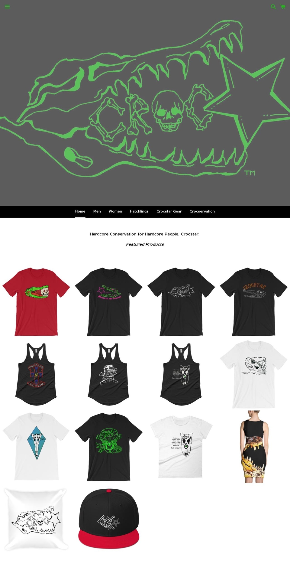 crocstar.tv shopify website screenshot