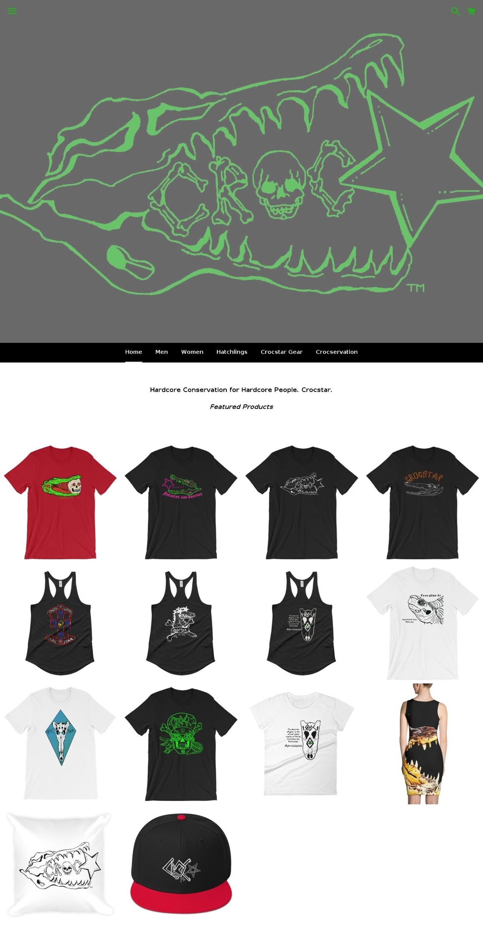 crocstars.com — Shopify storefront screenshot
