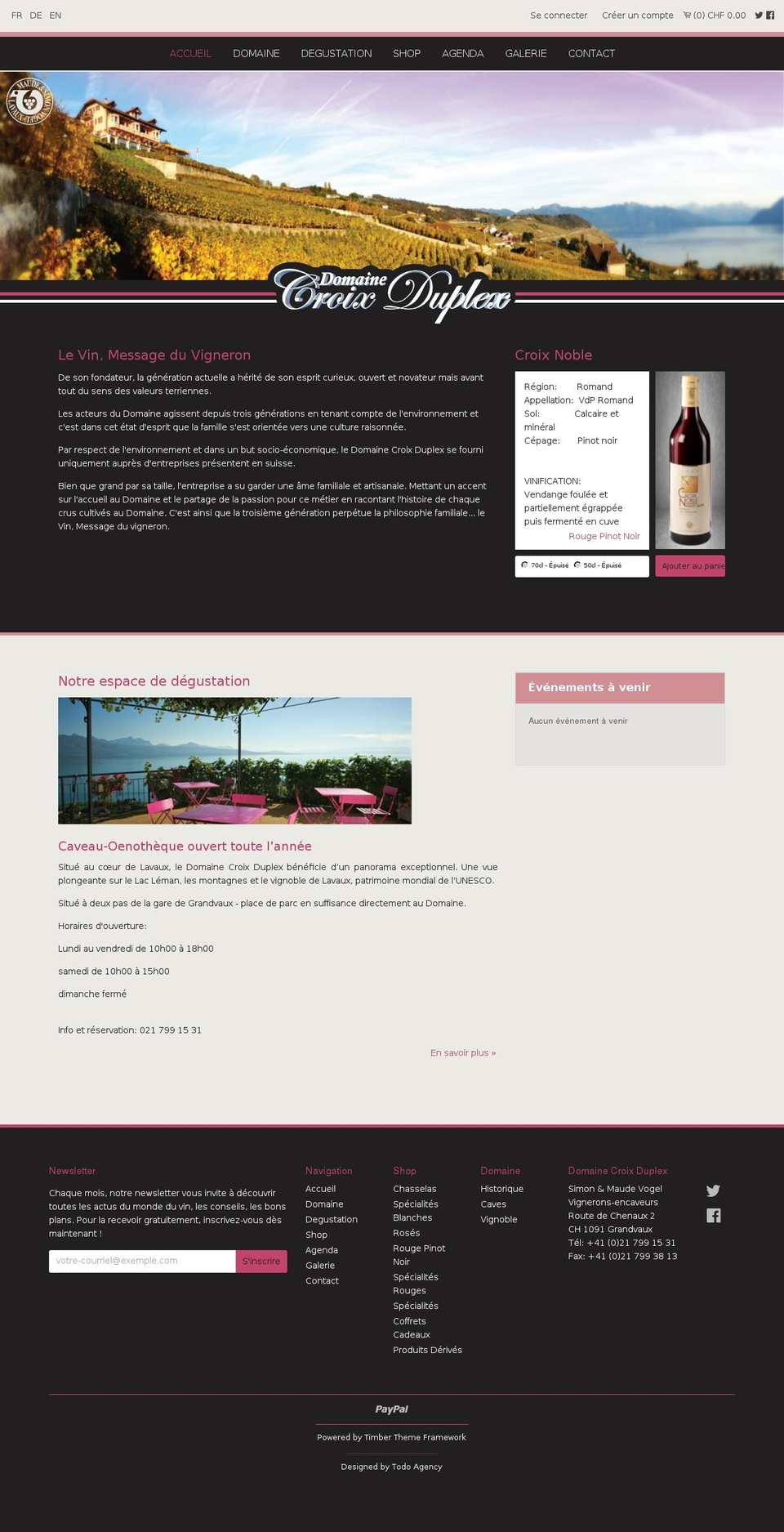 croixduplex.ch shopify website screenshot