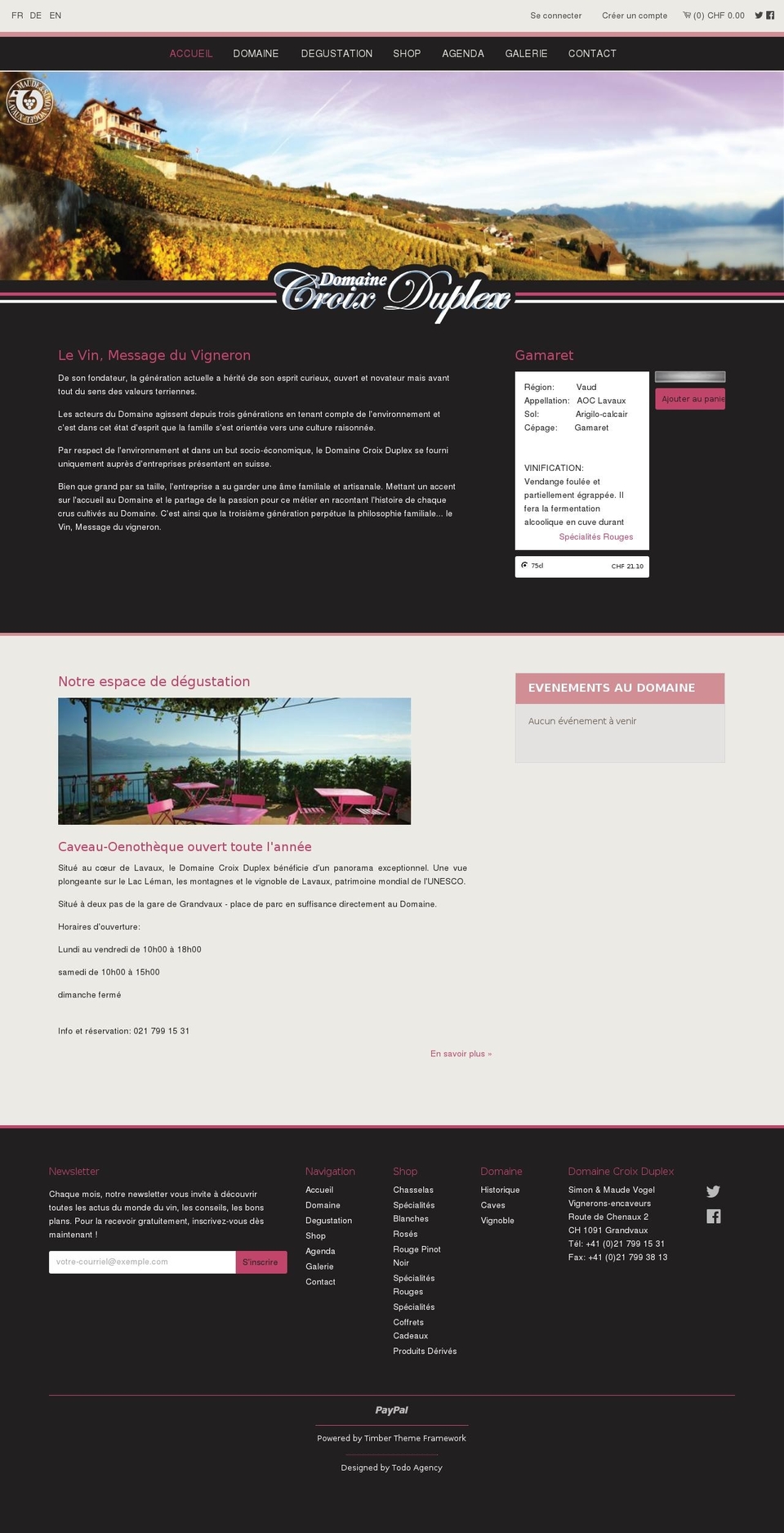 domaine-croix-duplex Shopify theme site example croixduplex.com