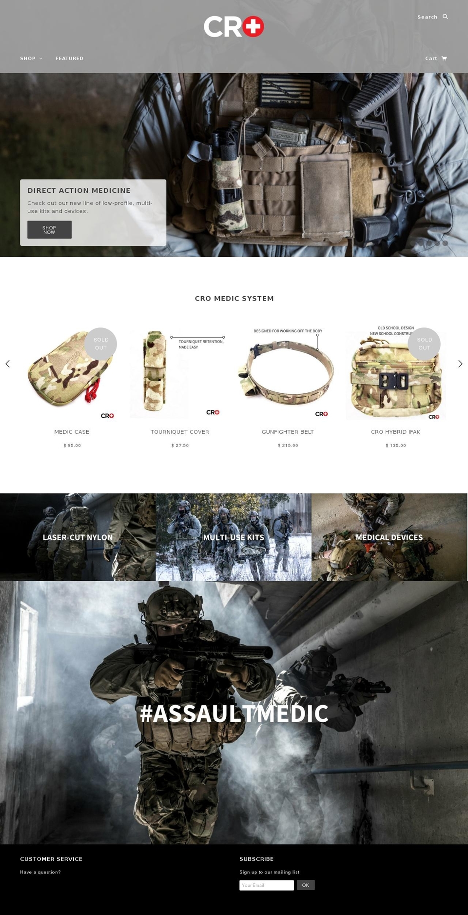 cromedicalgear.com shopify website screenshot