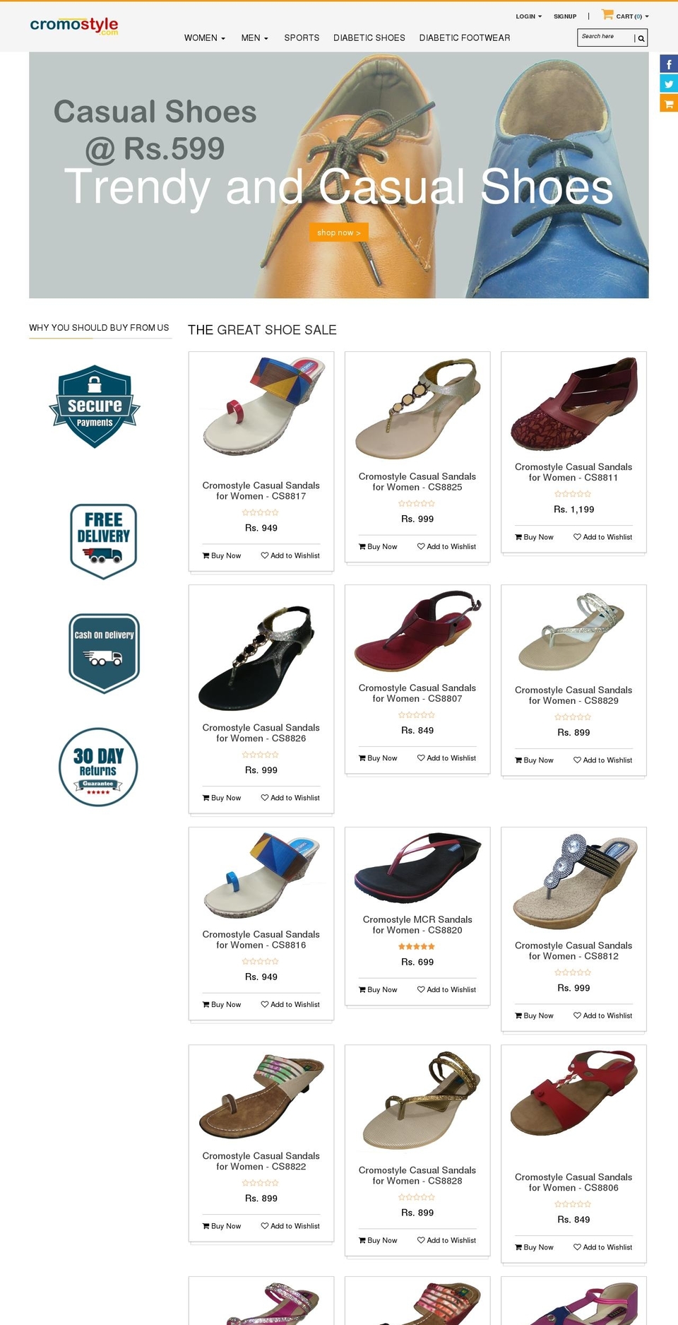 cromostyle.com shopify website screenshot