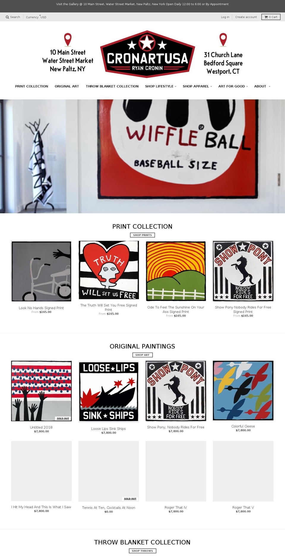 cronincontemporary.com — Shopify storefront screenshot