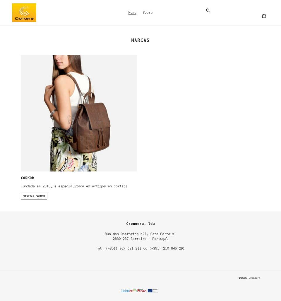 cronoera.com shopify website screenshot