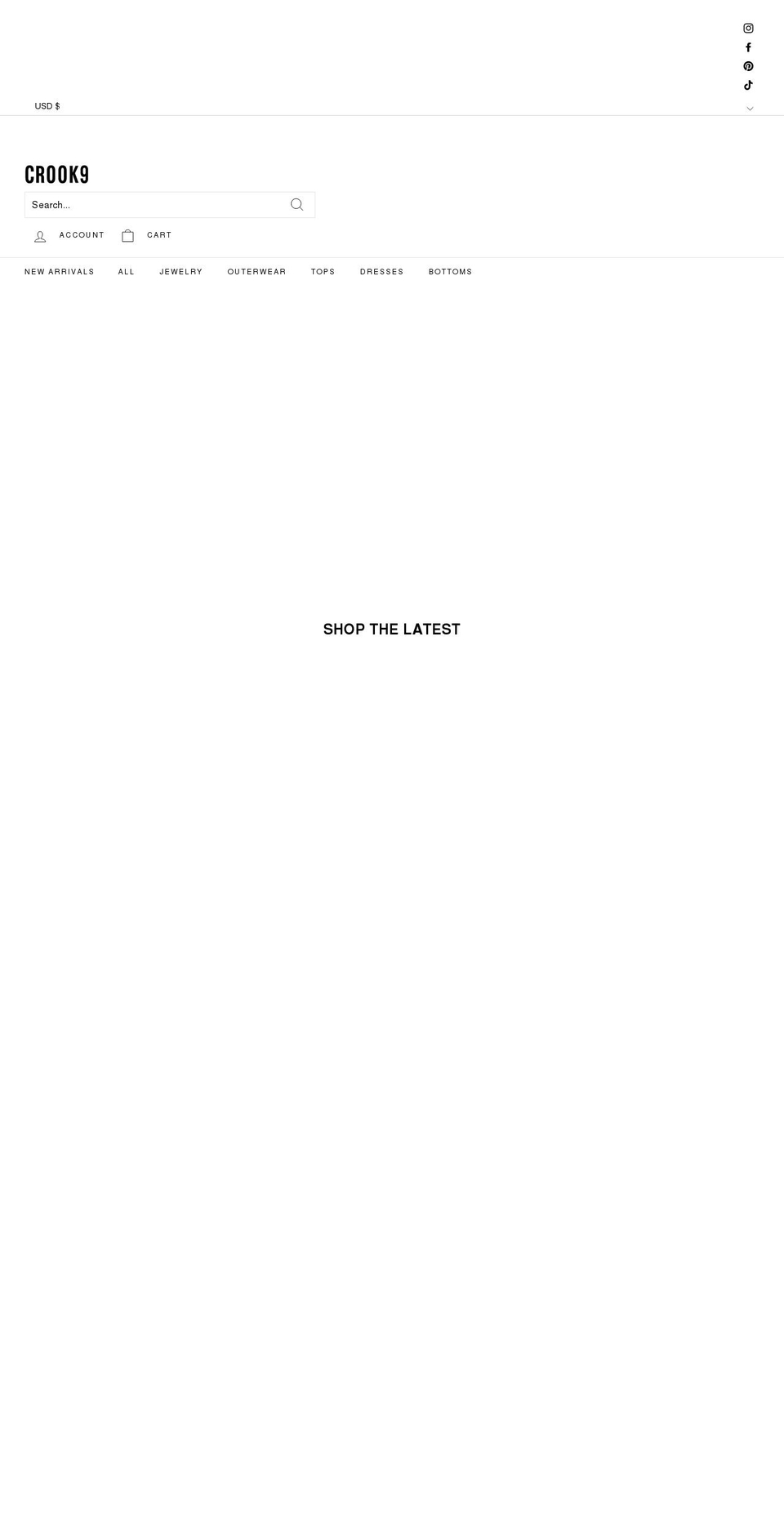 crook9.com shopify website screenshot