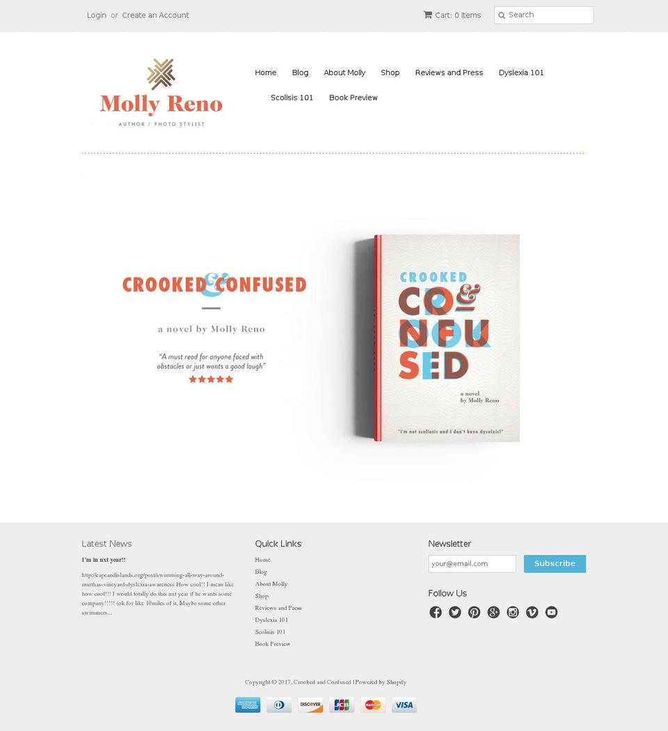 crookedandconfused.com shopify website screenshot