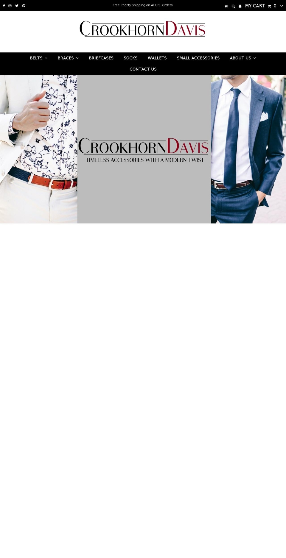 crookhorn-davis.com — Shopify storefront screenshot