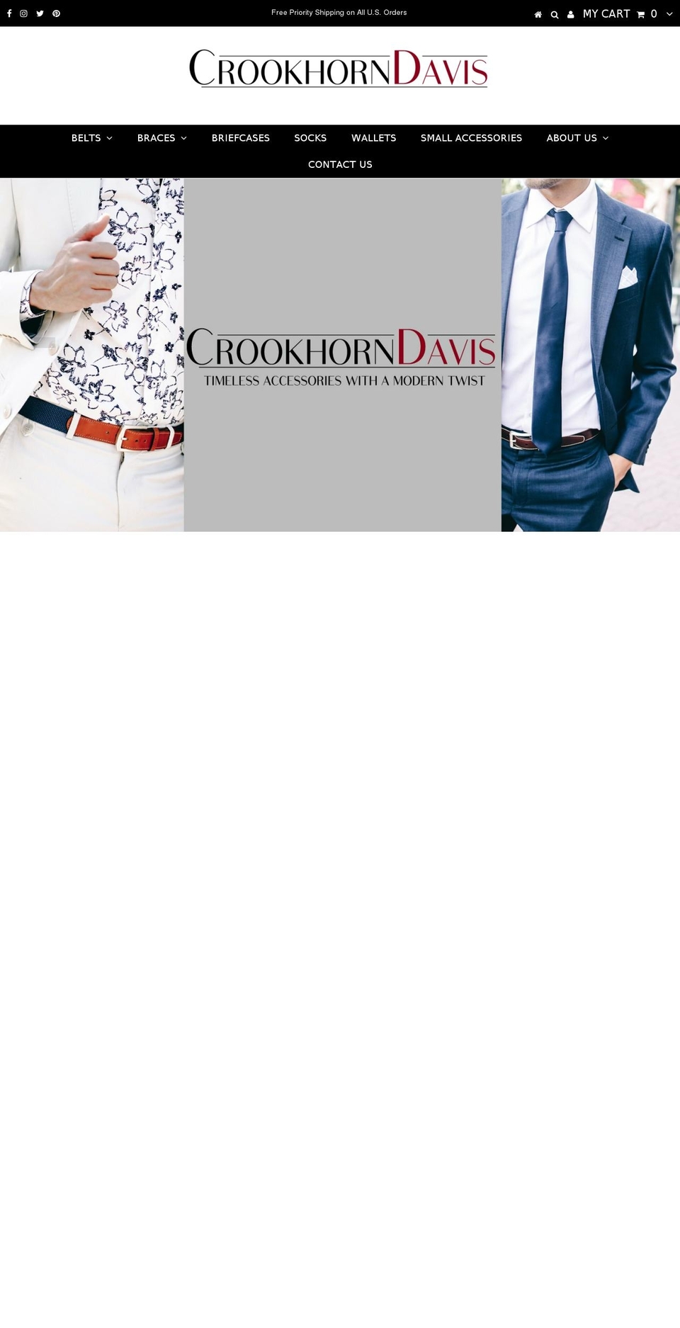 crookhorndavis.org shopify website screenshot