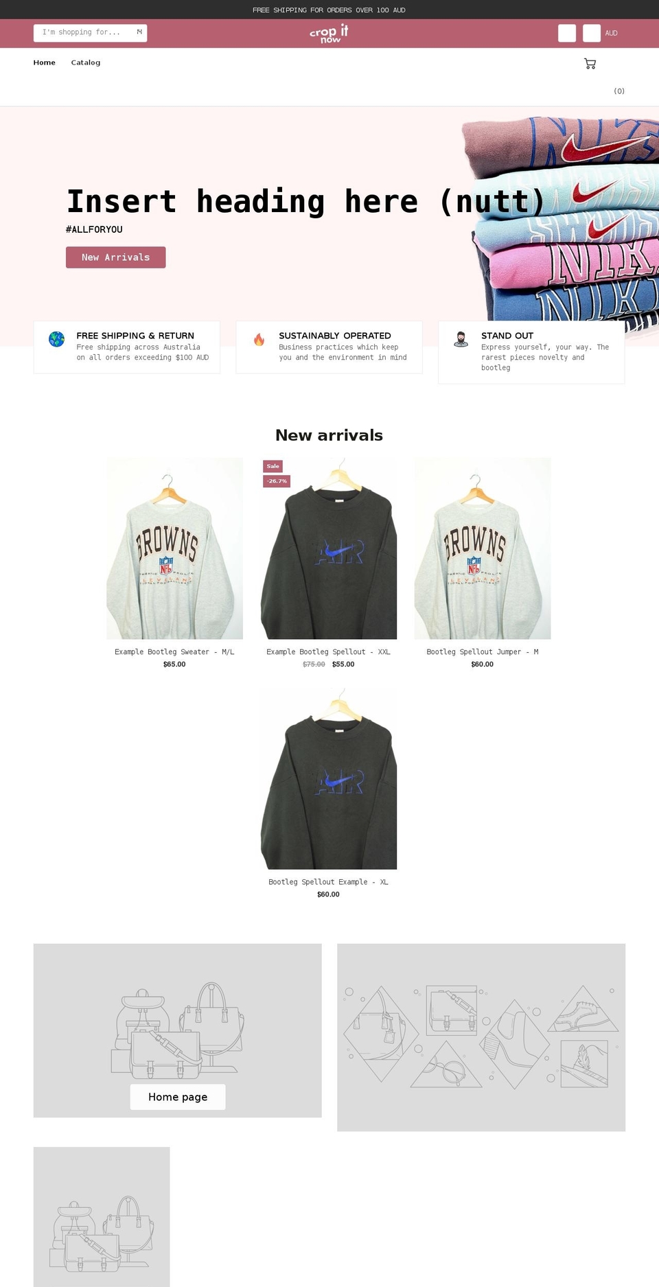 cropitnow.com shopify website screenshot