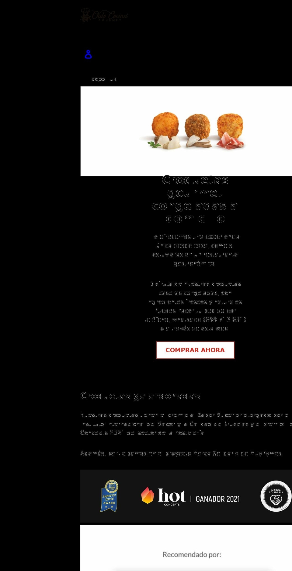 croquetagourmet.com shopify website screenshot