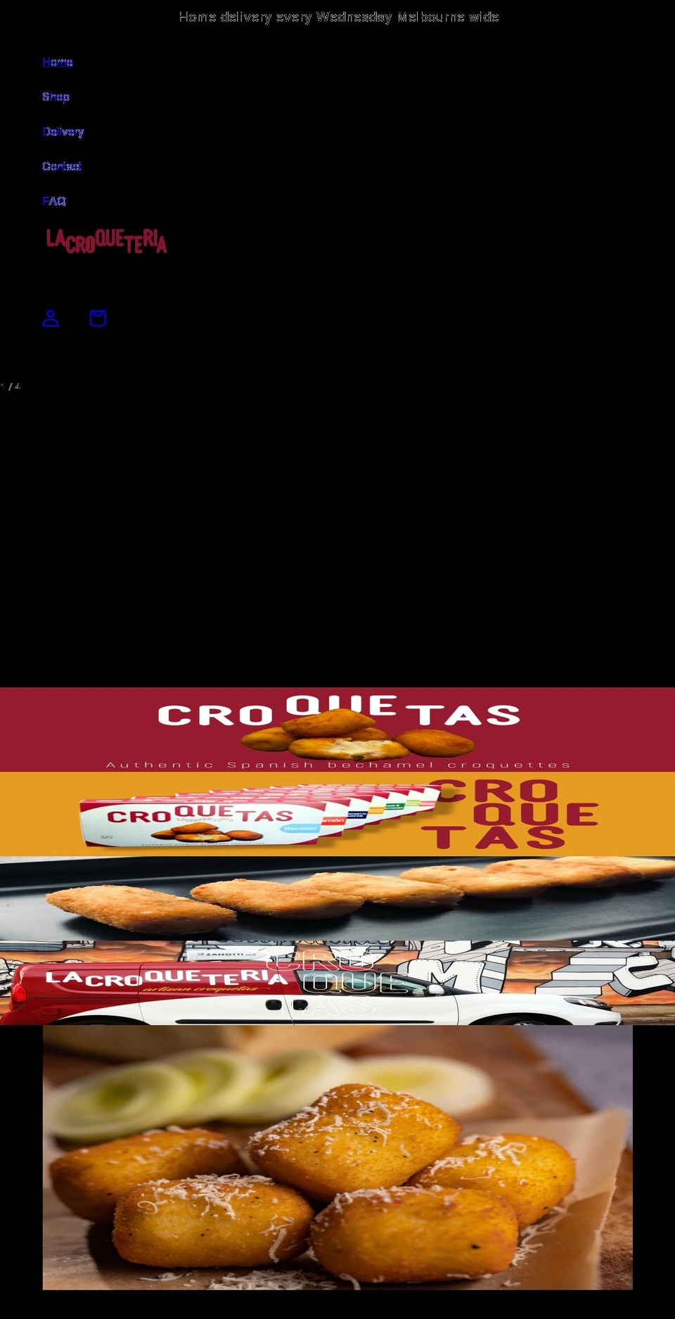 croquetas.com.au shopify website screenshot
