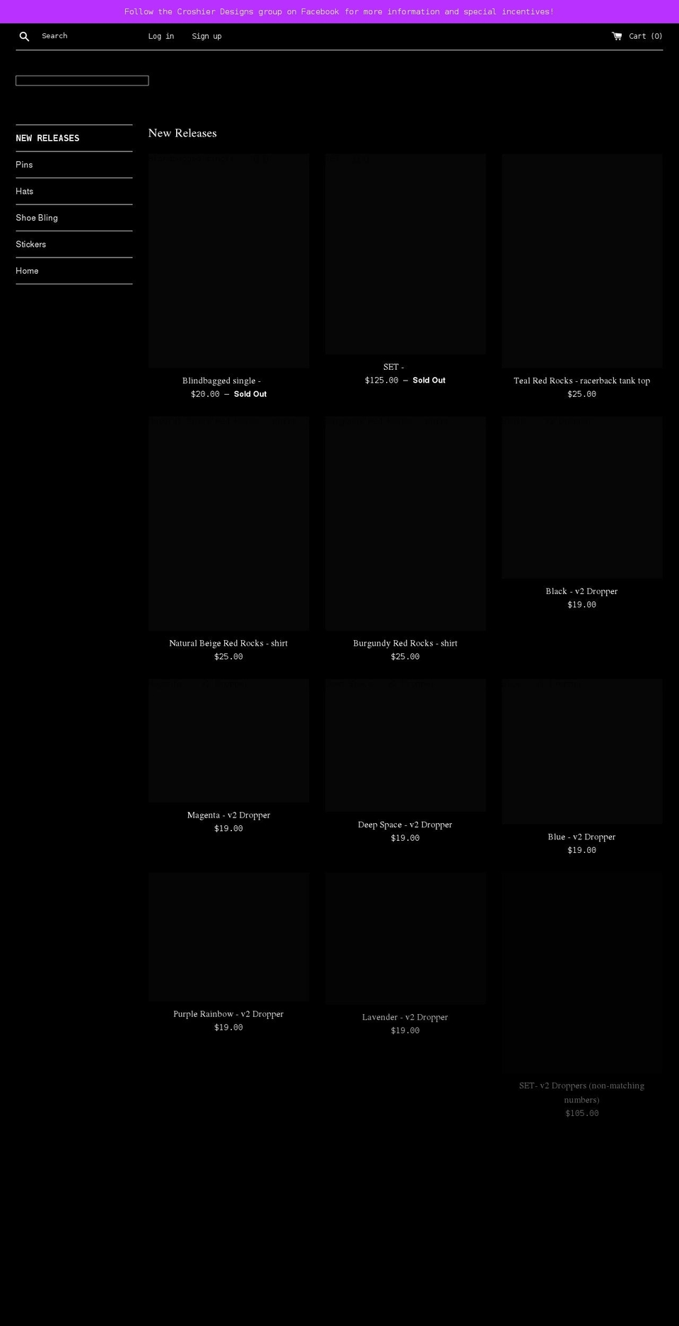 croshierdesigns.com shopify website screenshot