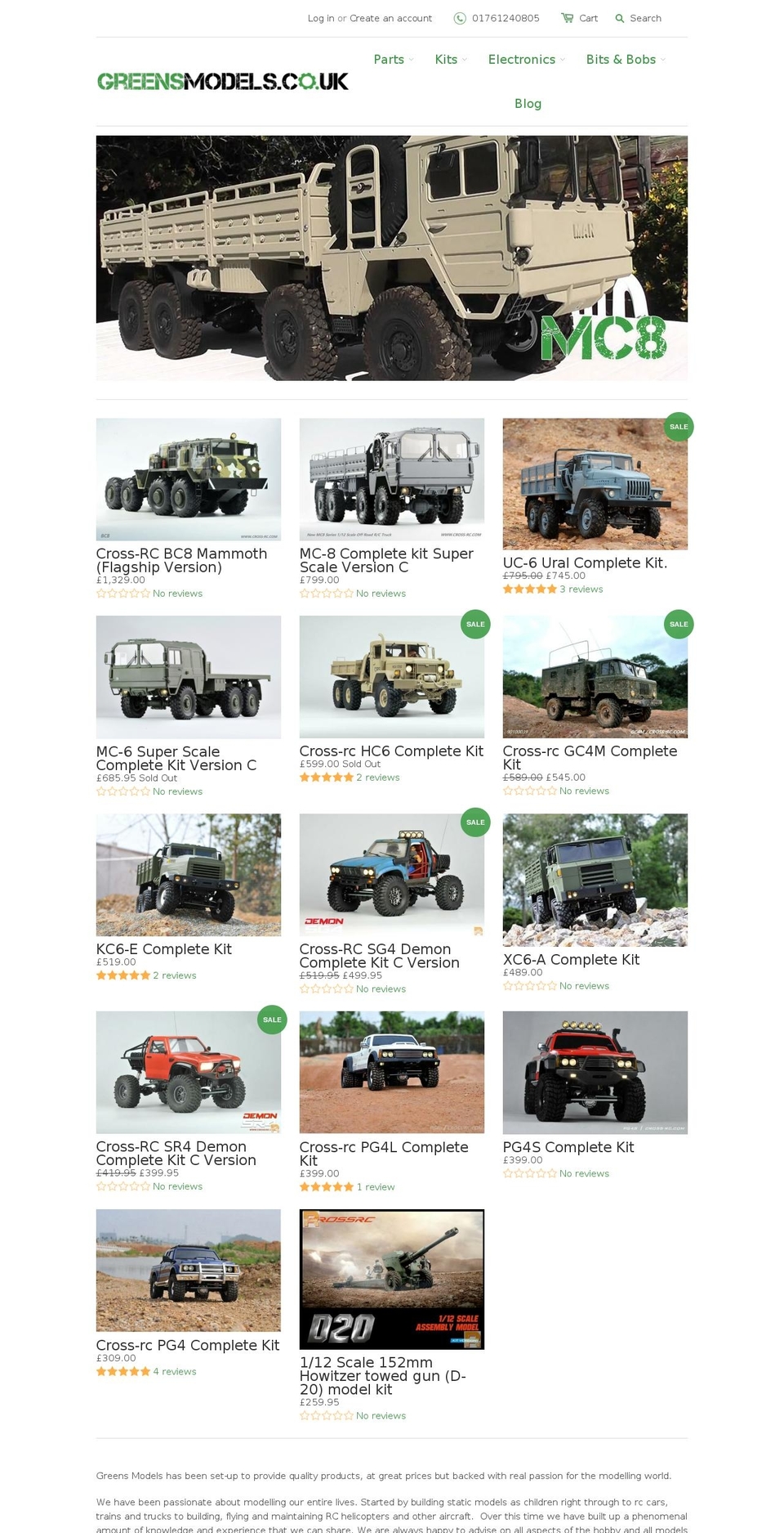cross-rctrucks.com — Shopify storefront screenshot