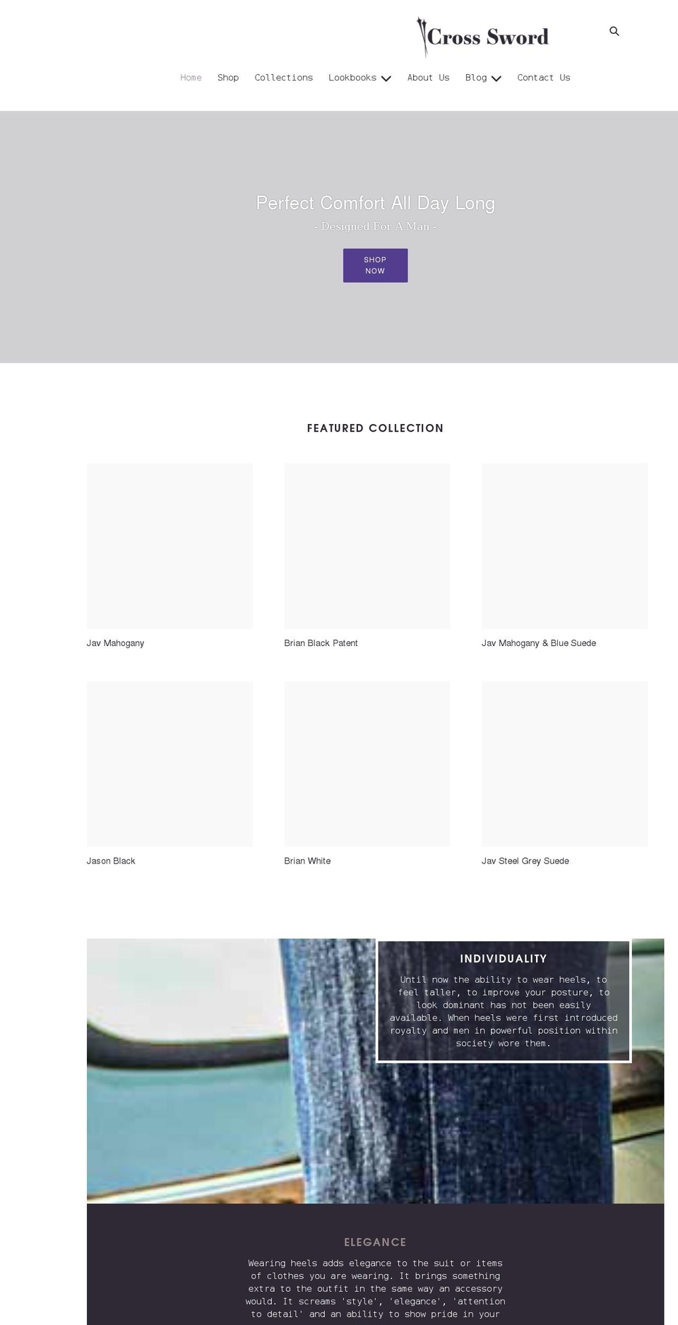cross-sword.com shopify website screenshot