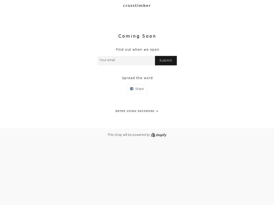 cross-timbers.com shopify website screenshot