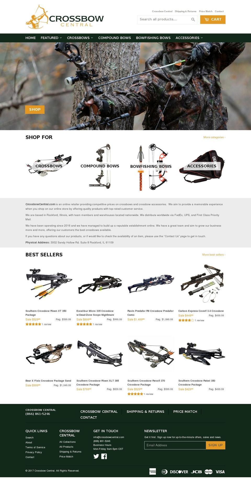 DSL Theme Shopify theme site example crossbowcentral.com