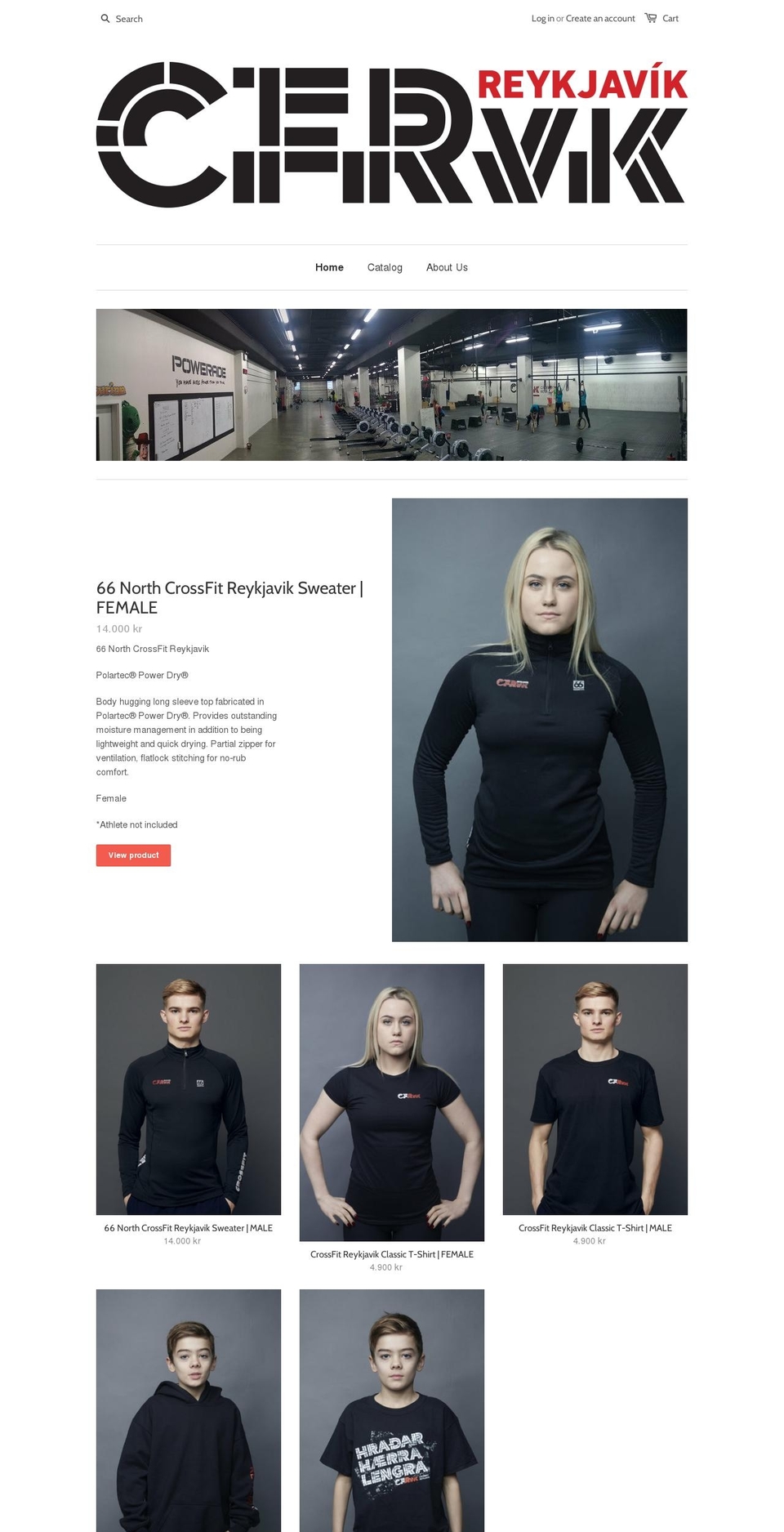 crossfit-reykjavik.myshopify.com shopify website screenshot