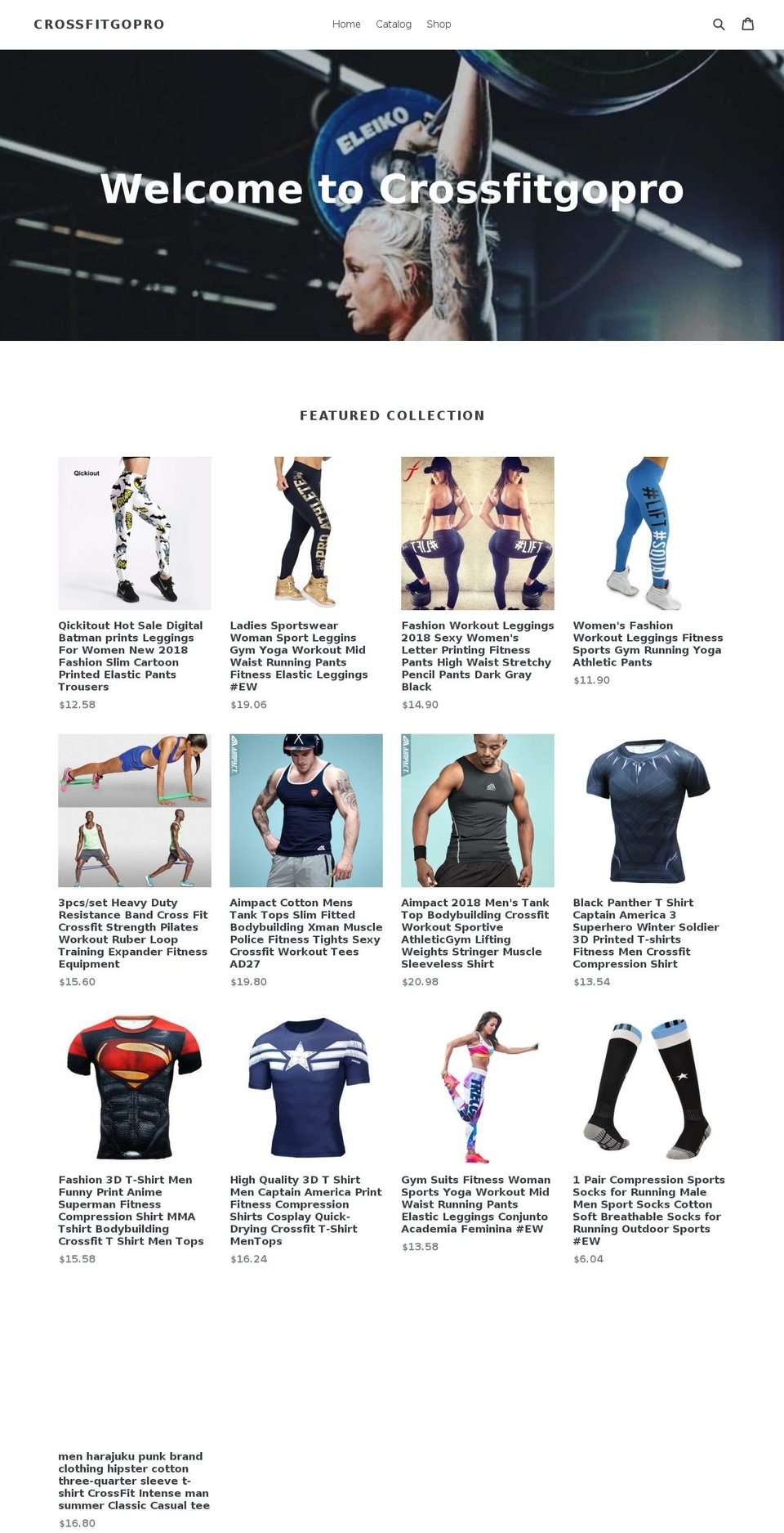 crossfitgopro.com — Shopify storefront screenshot