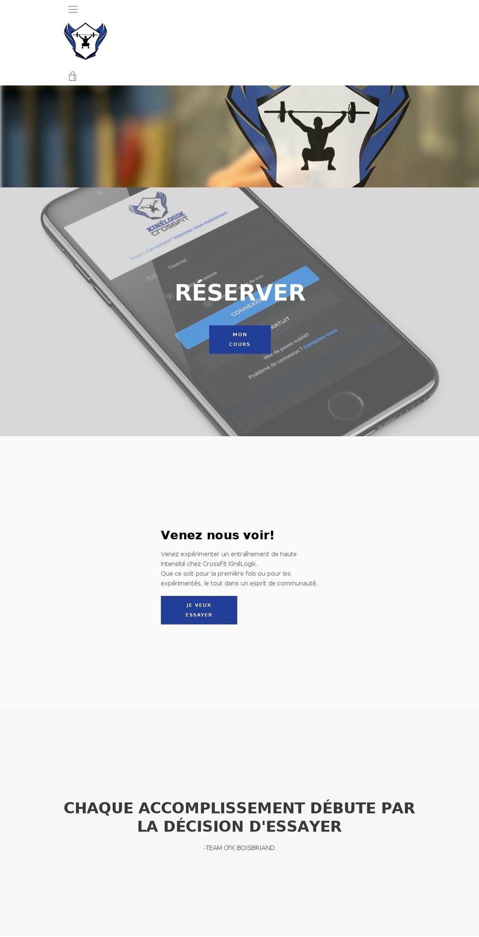crossfitkinelogik.com — Shopify storefront screenshot