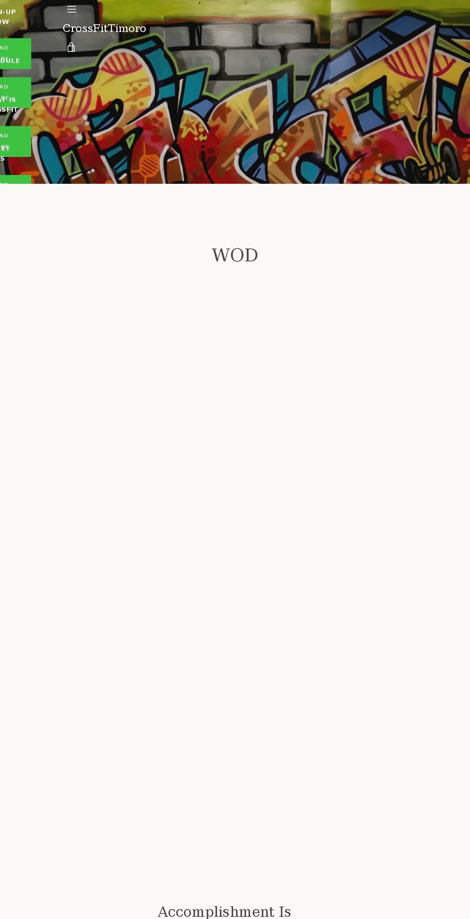 crossfittimoro.com — Shopify storefront screenshot