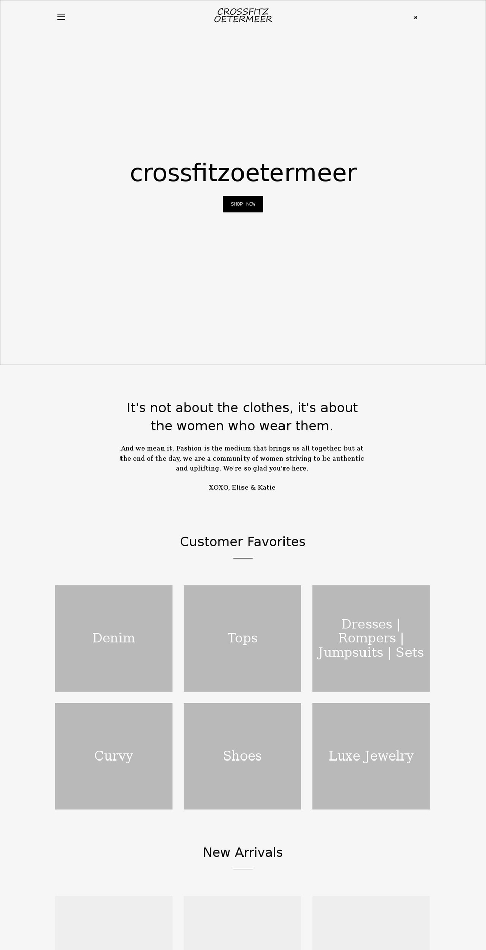 crossfitzoetermeer.com shopify website screenshot