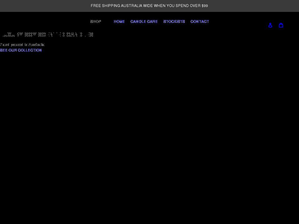 crosslanecandles.com shopify website screenshot