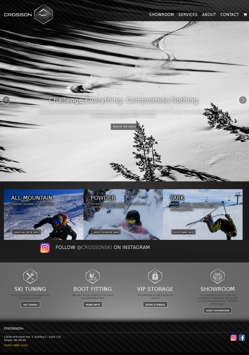 crossonski.com shopify website screenshot